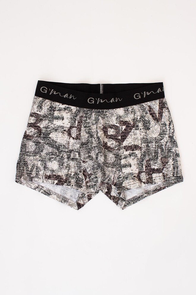 Труси боксери принтовані G-MAN PRINT 20405/60 Giulia (white/letter print), білий