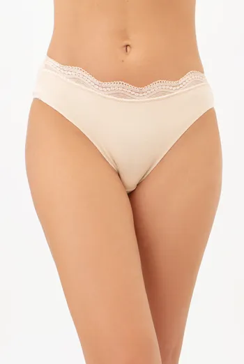 Трусы бразилиана с кружевной вставкой BASIC CHIC 2236/61 Giulia (beige), бежевый Трусы бразилиана с кружевной вставкой BASIC CHIC 2236/61 Giulia (beige), бежевый