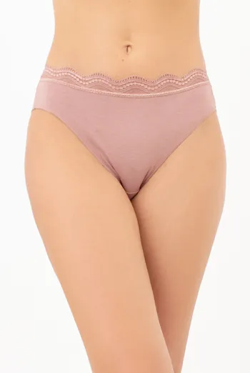 Труси бразиліана з мереживною вставкою BASIC CHIC 2236/61 Giulia (mokko), коричневий