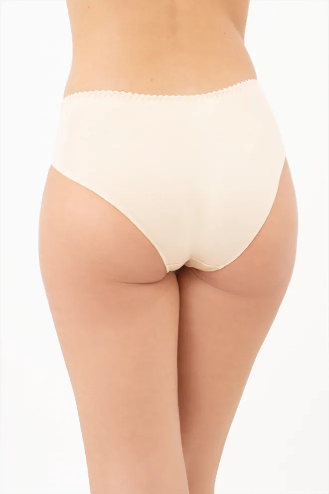 Труси сліпи з мереживною вставкою BASIC CHIC 2317/61 Giulia (beige), бежевий