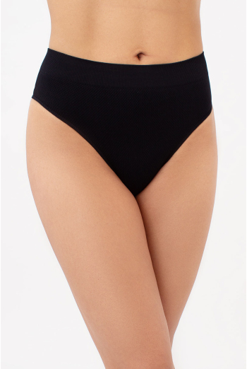 Трусики бразилиана с зернистой текстурой BRASILIAN BRIEFS GRAIN Giulia (black), черный