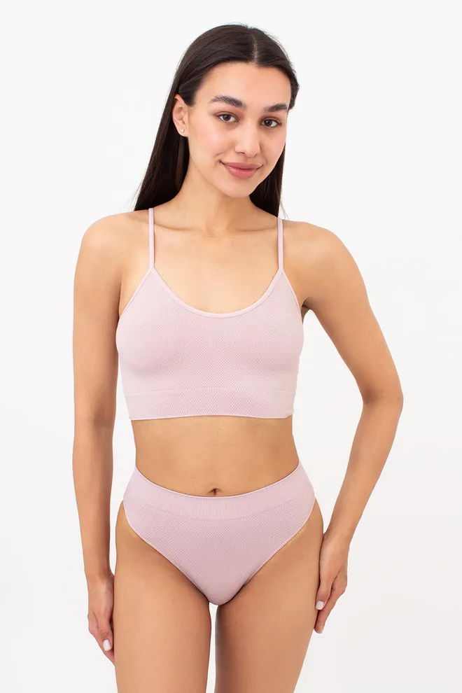 Трусики бразиліана із зернистою текстурою BRASILIAN BRIEFS GRAIN Giulia (burnished lilac), рожевий