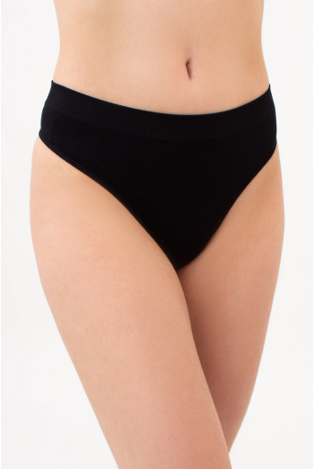 Трусики стринги с зернистой текстурой STRING BRIEFS GRAIN Giulia (black), черный