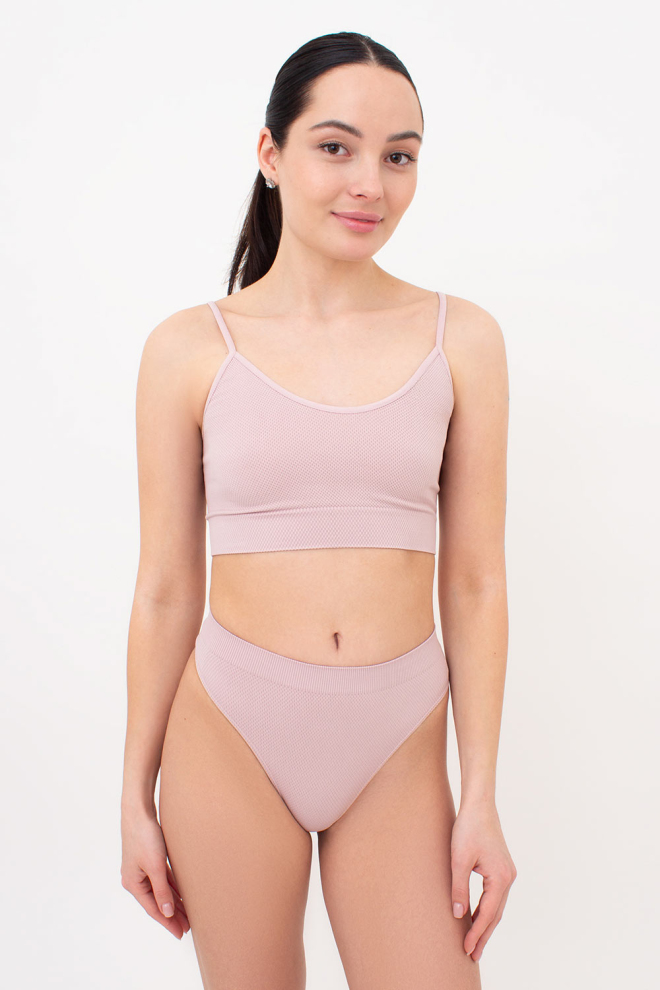 Трусики стринги с зернистой текстурой STRING BRIEFS GRAIN Giulia (burnished lilac), розовый