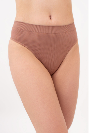 Трусики стринги с зернистой текстурой STRING BRIEFS GRAIN Giulia (mokko), коричневый