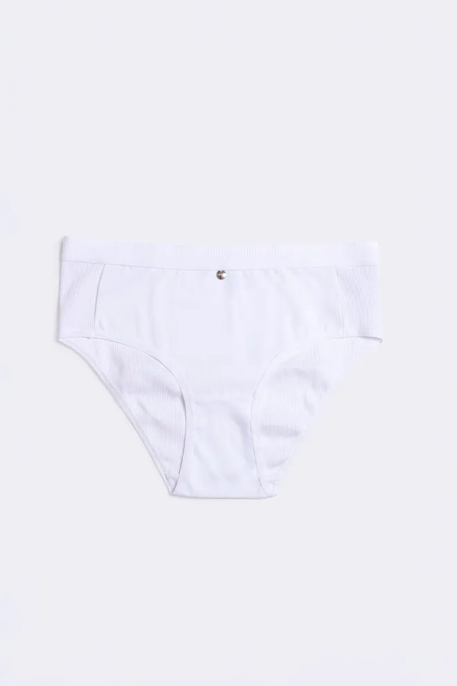Трусики сліпи в рубчик URBAN RIB 2319/60 Giulia (white), білий