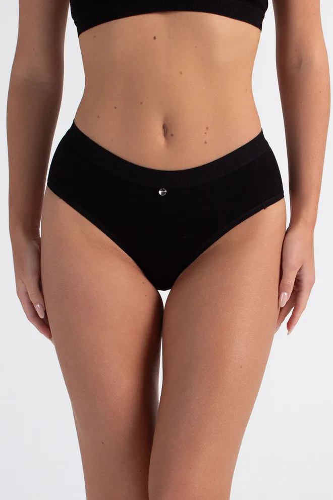 Трусики сліпи в рубчик URBAN RIB 2319/60 Giulia (black), чорний