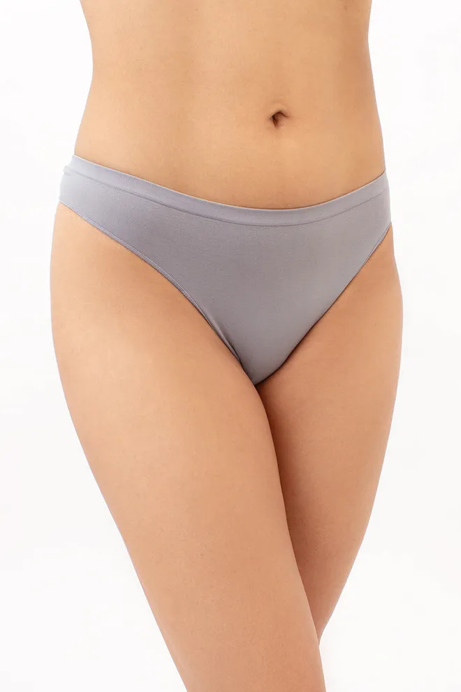 Женские бесшовные трусики стринги STRING BRIEFS COLOR Giulia (griffin), серый