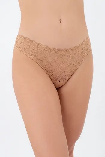Женские трусики бразилиана из кружева и микрофибры TIFFANY 2226/36 Giulia (macchiato), бежевый Женские трусики бразилиана из кружева и микрофибры TIFFANY 2226/36 Giulia (macchiato), бежевый