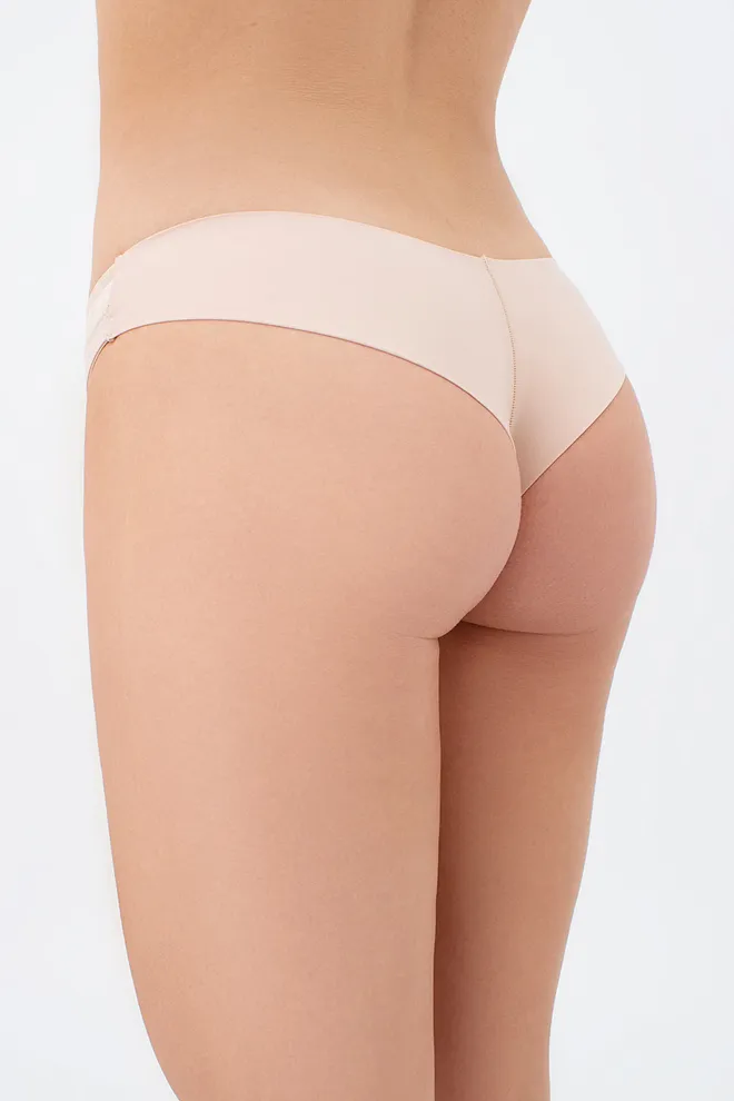 Жіночі трусики бразиліана з мікрофібри L5126BR-M Giulia (бежевий)
