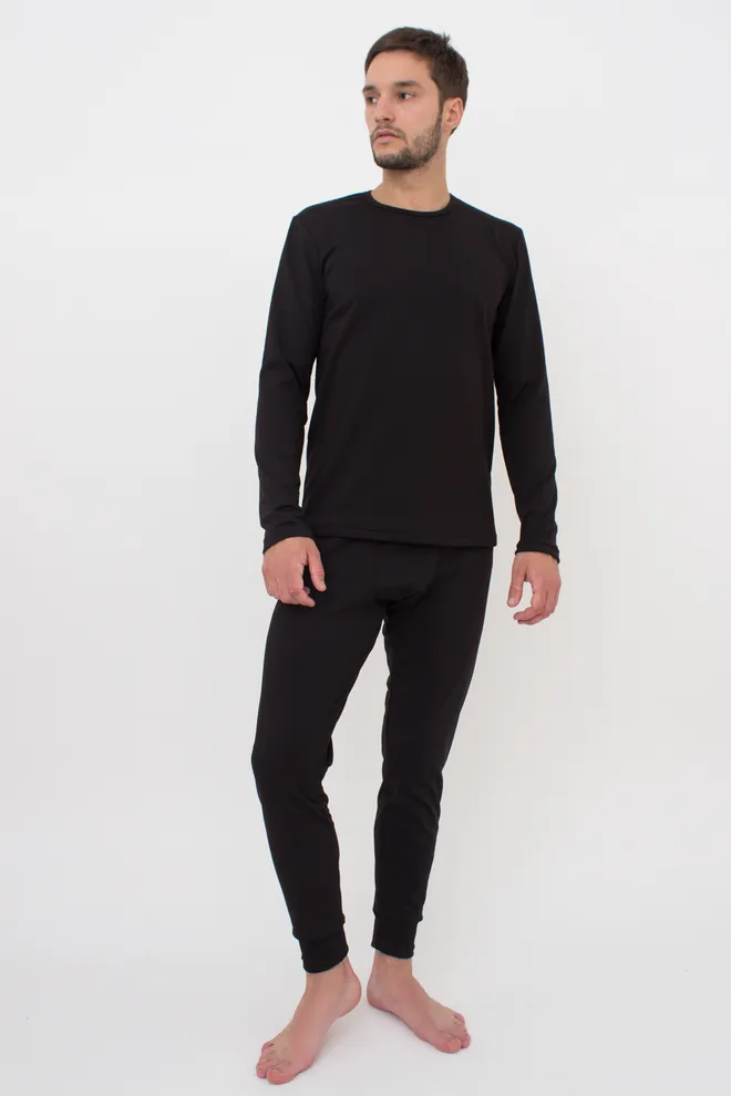 Термобілизна чоловіча комплект THERMO SPORT 9902/200 Giulia (black), чорний