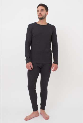 Хлопковый комплект лонгслив и штаны THERMO SPORT 9902/190, серый Хлопковый комплект лонгслив и штаны THERMO SPORT 9902/190, серый