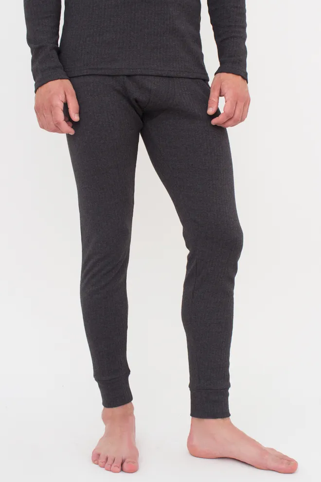 Бавовняний комплект лонгслів та штани THERMO SPORT 9902/190, сірий