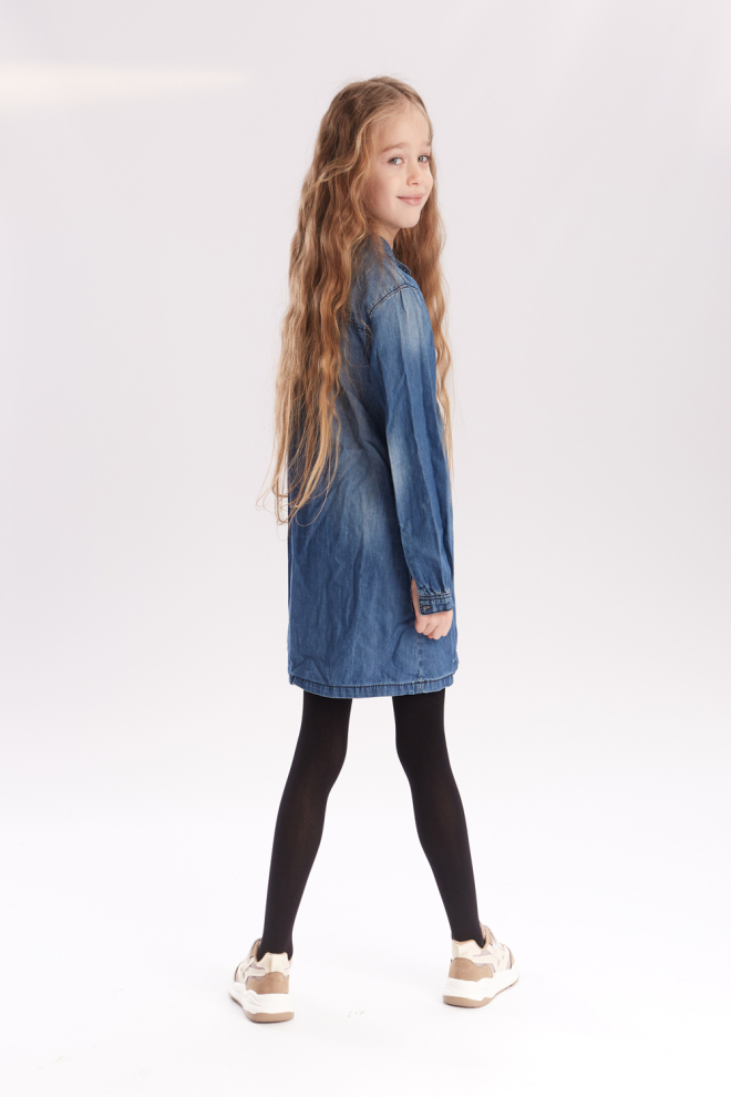 Дитячі однотонні колготки з мікрофібри Betty 80 den Giulia (nero)