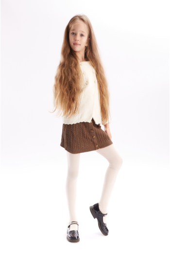 Дитячі бавовняні колготки Enjoy cotton 180 den Giulia (panna)