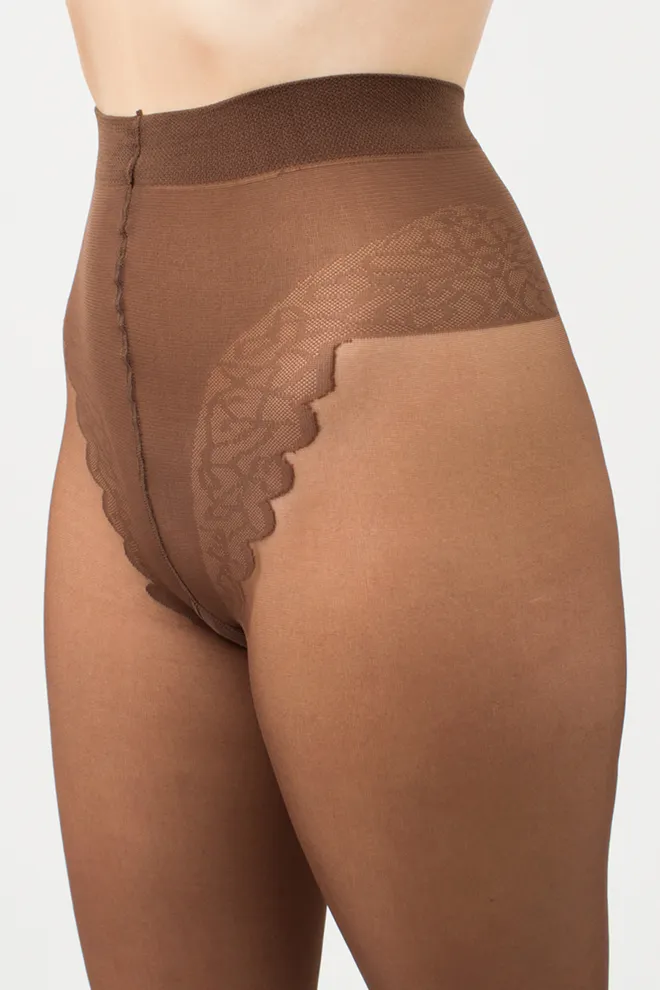 Колготки зі швом Chic bikini 20 den Giulia (cappuccino)