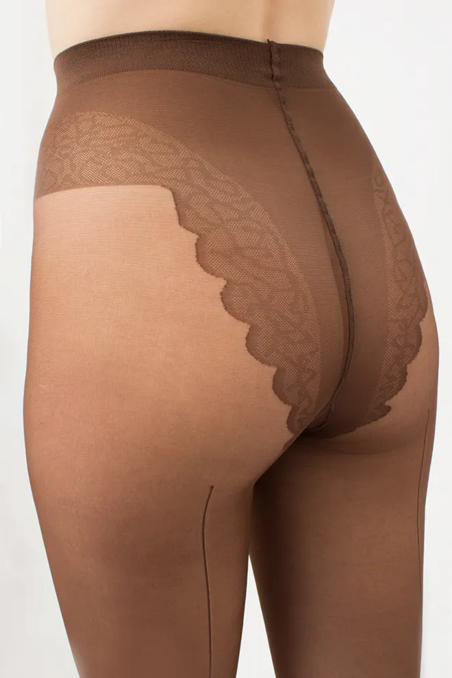Колготки зі швом Chic bikini 20 den Giulia (cappuccino)