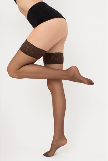 Чулки на силиконовой резинке Emotion 20 den Giulia (cappuccino) Чулки на силиконовой резинке Emotion 20 den Giulia (cappuccino)