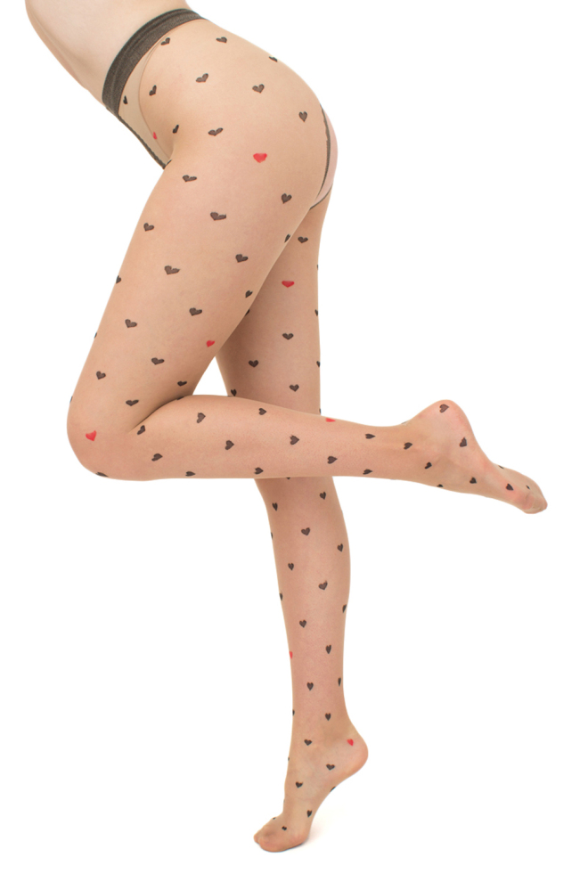Колготки з еротичним вирізом Intimo fashion  20 den model 1 Giulia (daino/nero)